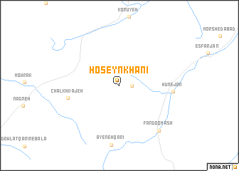 map of Ḩoseynkhānī