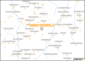 map of Ḩoseyn Khānlū