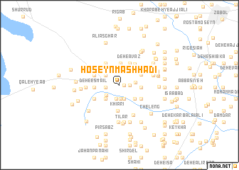 map of Ḩoseyn Mashhadī