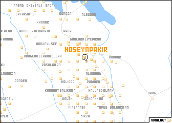 map of Ḩoseyn Pakīr