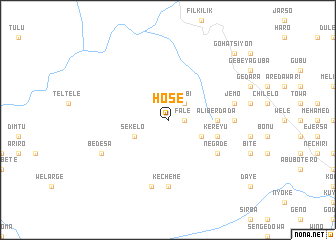 map of Hosē