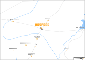 map of Hosford