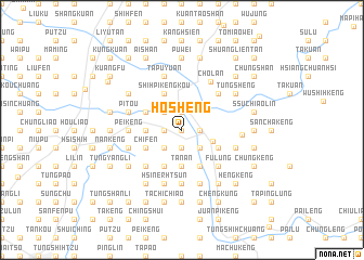 map of Ho-sheng