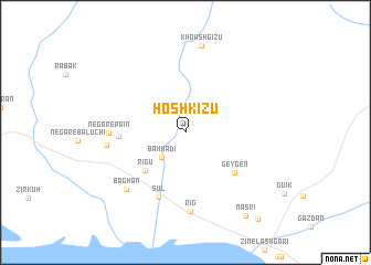 map of Hoshkīzū