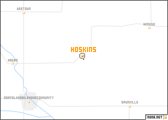 map of Hoskins