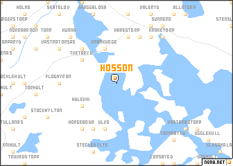 map of Hössön