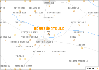 map of Hosszúhátdůlő