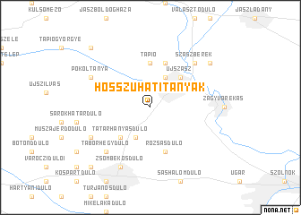 map of Hosszúhátitanyák