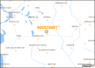 map of Hosszúhát