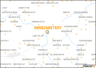 map of Hosszúhetény