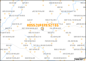 map of Hosszúpereszteg