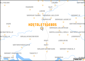 map of Hostalets de Bas