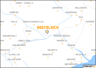 map of Hostalrich