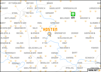 map of Hosten