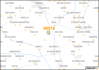 map of Hoste