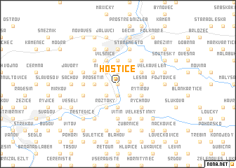 map of Hoštice