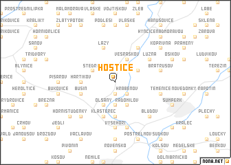 map of Hostice