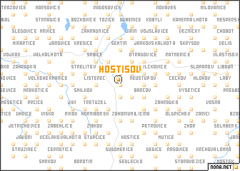 map of Hostišov