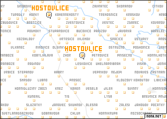 map of Hostovlice