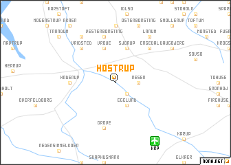 map of Høstrup