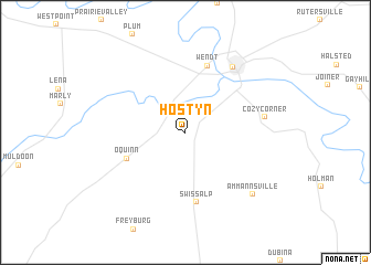 map of Hostyn