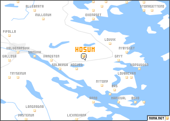 map of Hosum