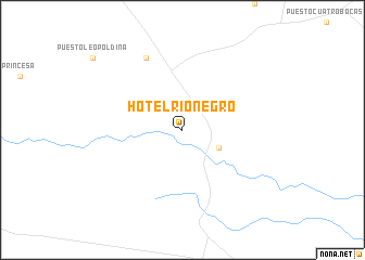 map of Hotel Rio Negro