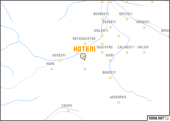 map of Hoteni