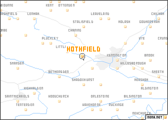 map of Hothfield