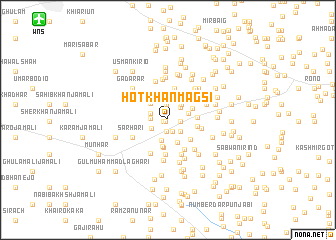 map of Hot Khān Magsi