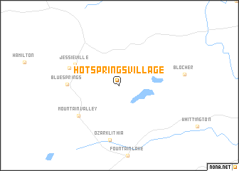 map of Hot Springs Village