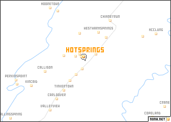 map of Hot Springs