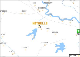 map of Hot Wells