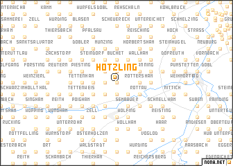 map of Hötzling