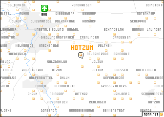 map of Hötzum