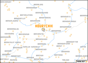 map of Houay Chik