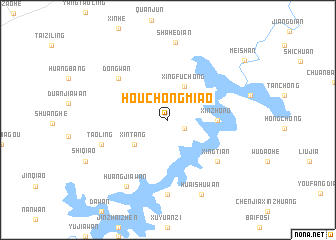 map of Houchongmiao