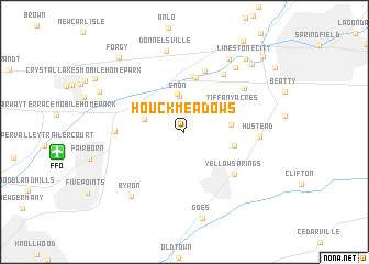 map of Houck Meadows
