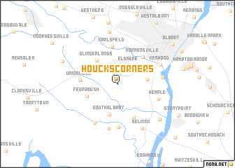 map of Houcks Corners