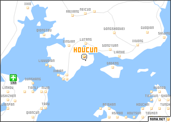 map of Houcun