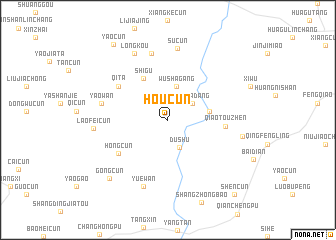 map of Houcun