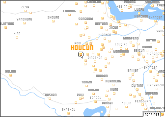 map of Houcun