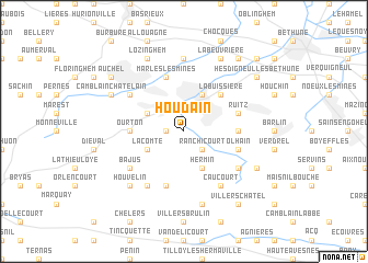 map of Houdain