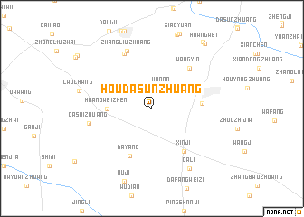 map of Houdasunzhuang