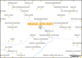 map of Houdelaincourt