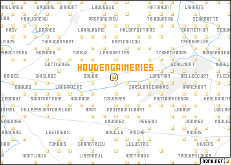 map of Houdeng-Aimeries