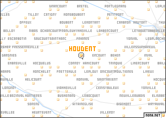 map of Houdent