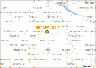 map of Houdreville