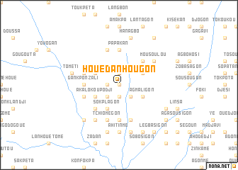 map of Houédanhougon