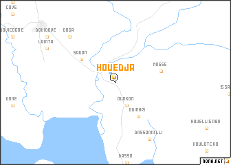 map of Houedja